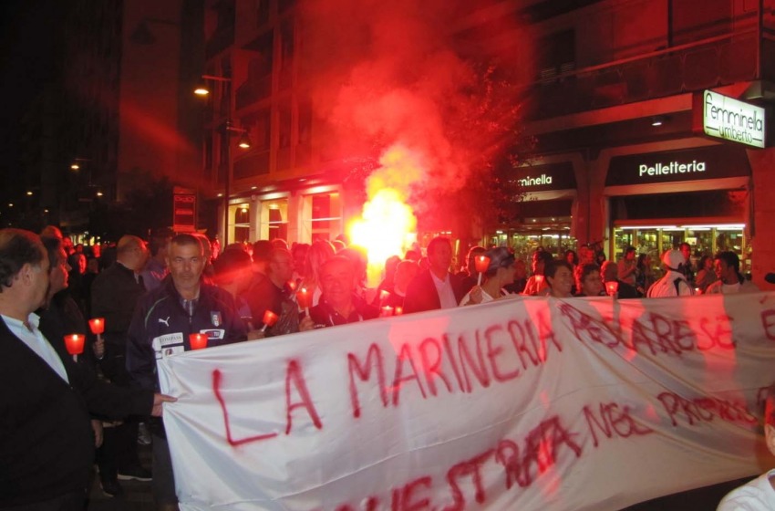 fiaccolata dragaggio