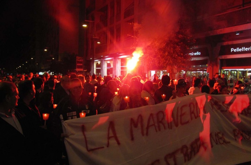 fiaccolata dragaggio