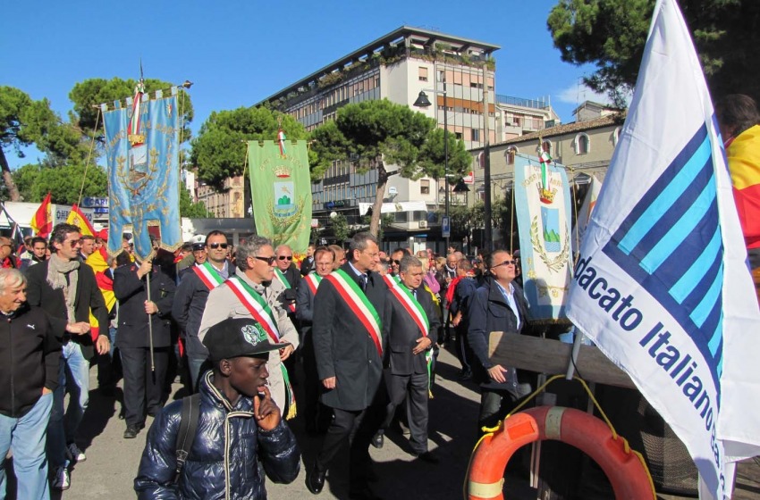 la protesta dei balneatori