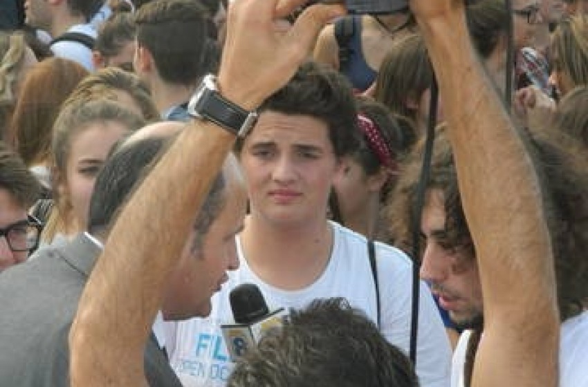 Flash mob alla Madonnina