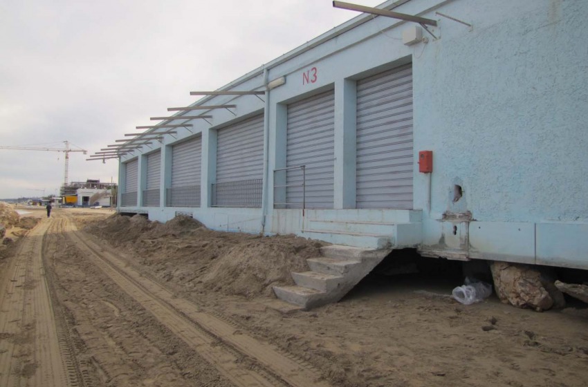 lavori spiaggia scogliera porta nuova