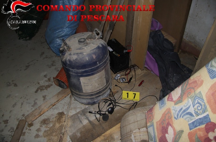 Il "covo" del bombarolo