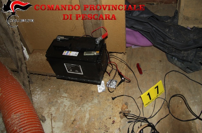 Il "covo" del bombarolo