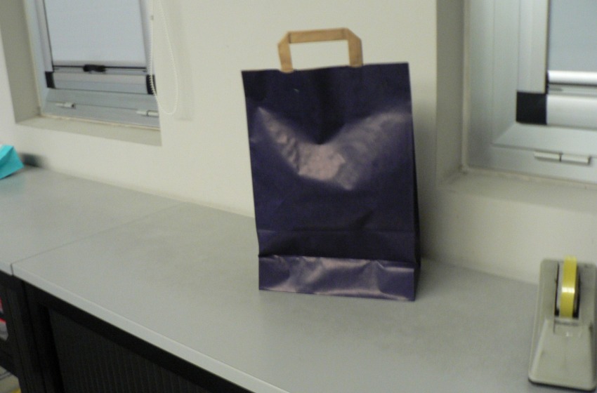 la busta preparata a Villa Pini