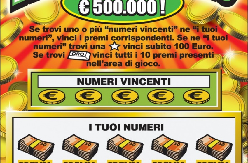 Gratta e vince 500.000 euro con "Cruciverba" a Scontrone