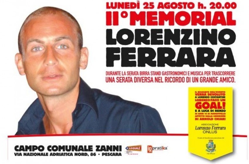 Pescara non dimentica: lunedì il memorial "Lorenzino Ferrara"