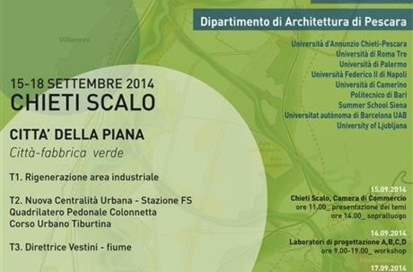 Urbanistica: workshop a Chieti, primo passo verso il nuovo Prg