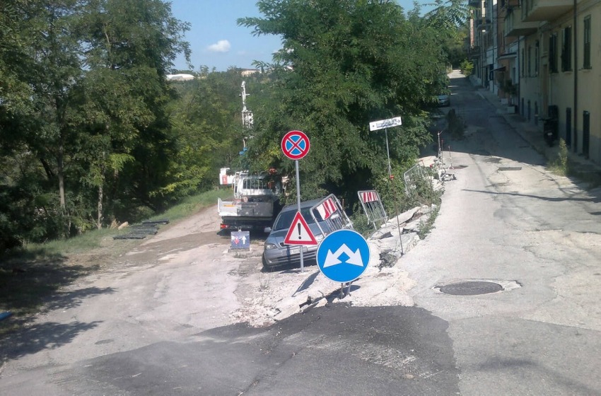 Chieti, sondaggi geognostici per la frana di Santa Maria Calvona