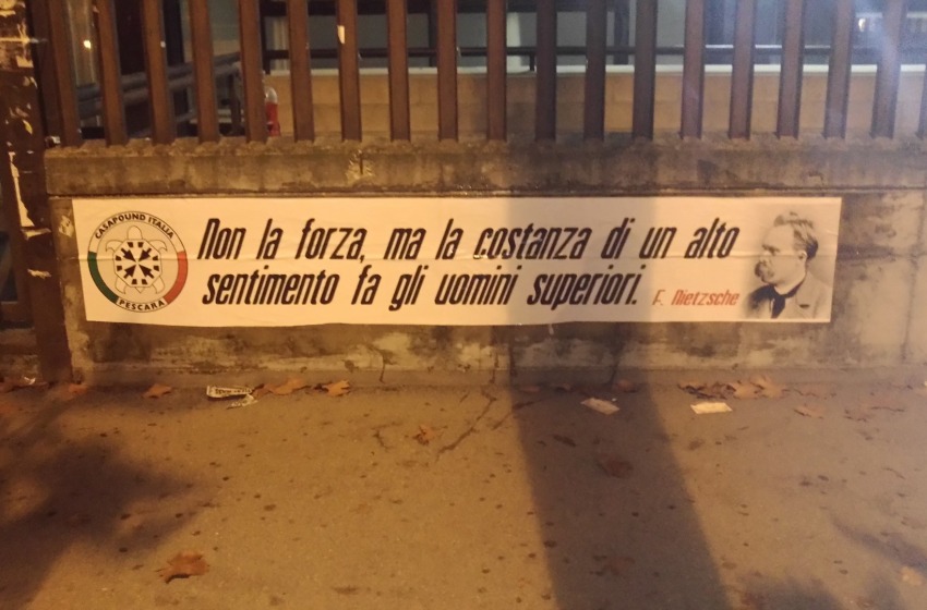 CasaPound omaggia il filosofo tedesco Friedrich Nietzsche
