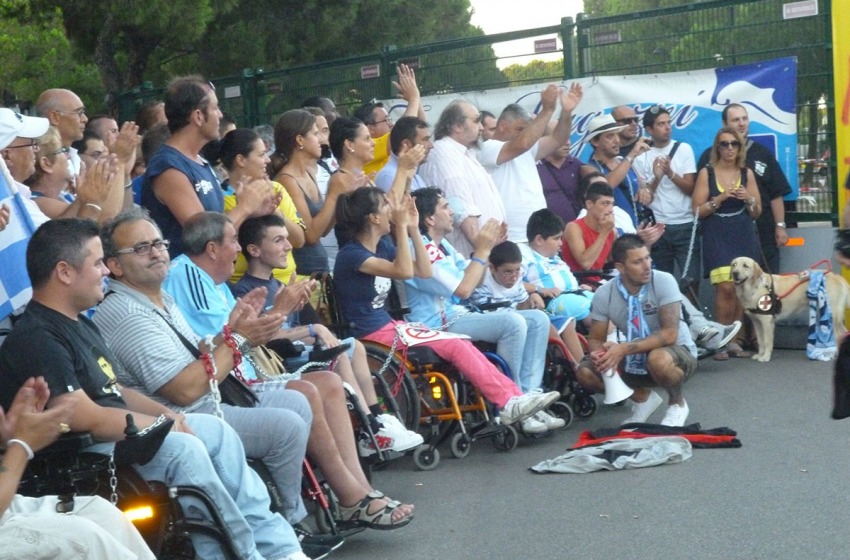 Ai tifosi disabili del Pescara girano incredibilmente le ruote
