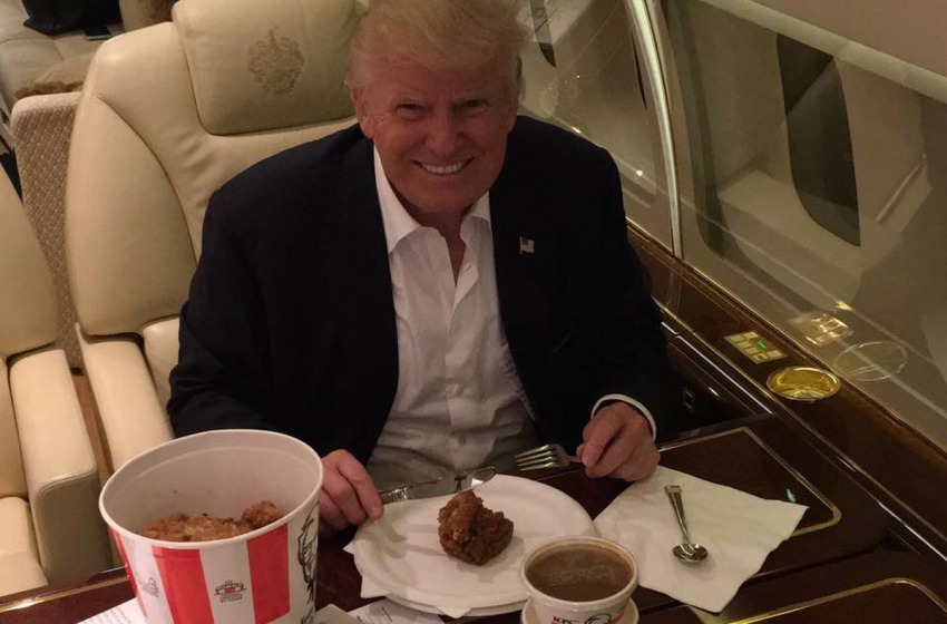 Donald Trump mangia male!