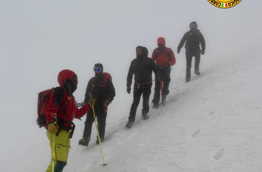 Salvato dal soccorso alpino un giovane di Torre de passeri sul Gran Sasso