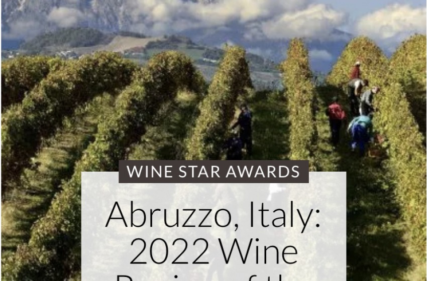 Abruzzo regione vinicola dell’anno