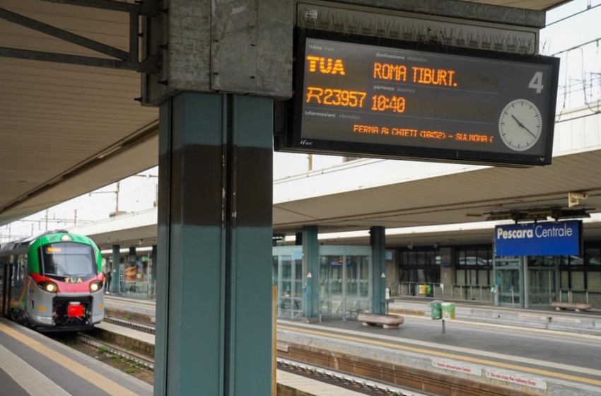 Pescara ha il “suo” treno speciale per Roma