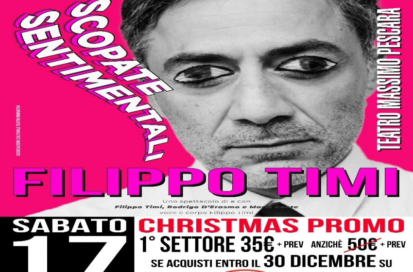 Filippo Timi sabato 17 febbraio al Teatro Massimo