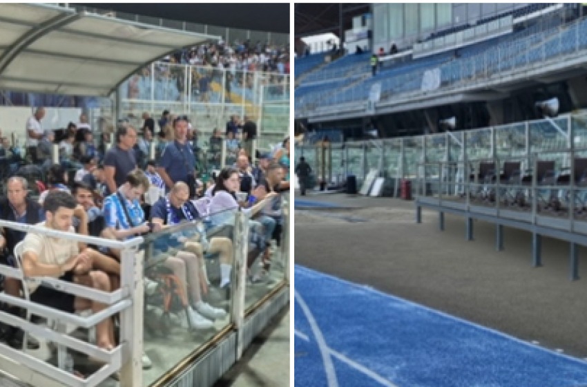 Ultras biancazzurri senza settore allo Stadio Adriatico