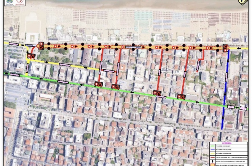 Al via i lavori per il rifacimento della Riviera Nord