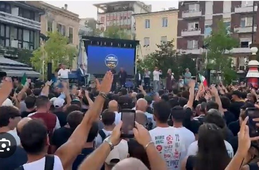 A Pescara il saluto fascista torna in piazza