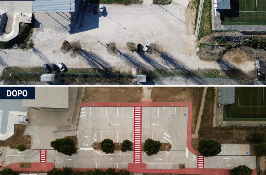 Piazza d&rsquo;Armi, conclusa la riqualificazione del parcheggio e dello skatepark