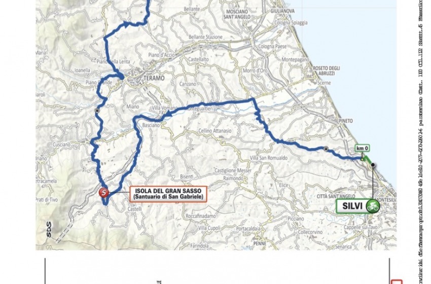 Giro d&rsquo;Abruzzo, la IV tappa attraversa la provincia di Teramo