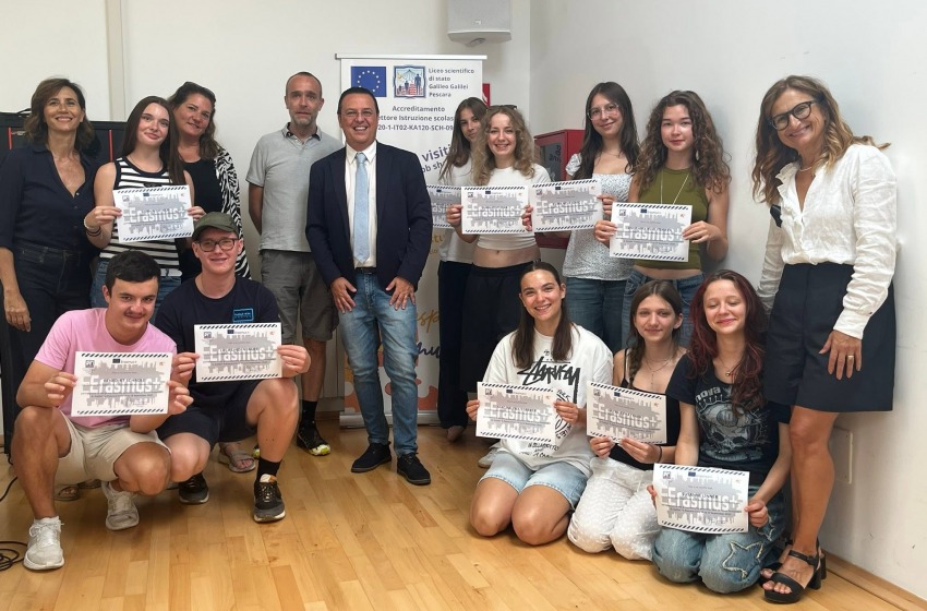 Pescara diventa la capitale della cittadinanza europea con Erasmus+ del Liceo Galilei