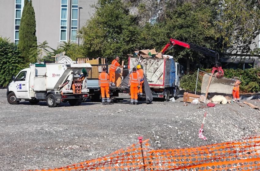Area di Risulta, sgomberato l&rsquo;accampamento nel cantiere 
