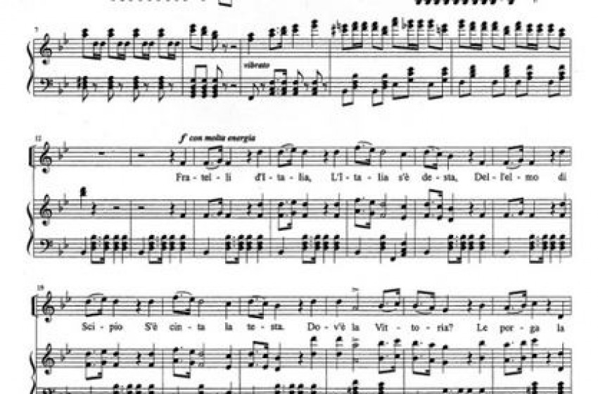 L'obbligo dell'inno (Mameli)