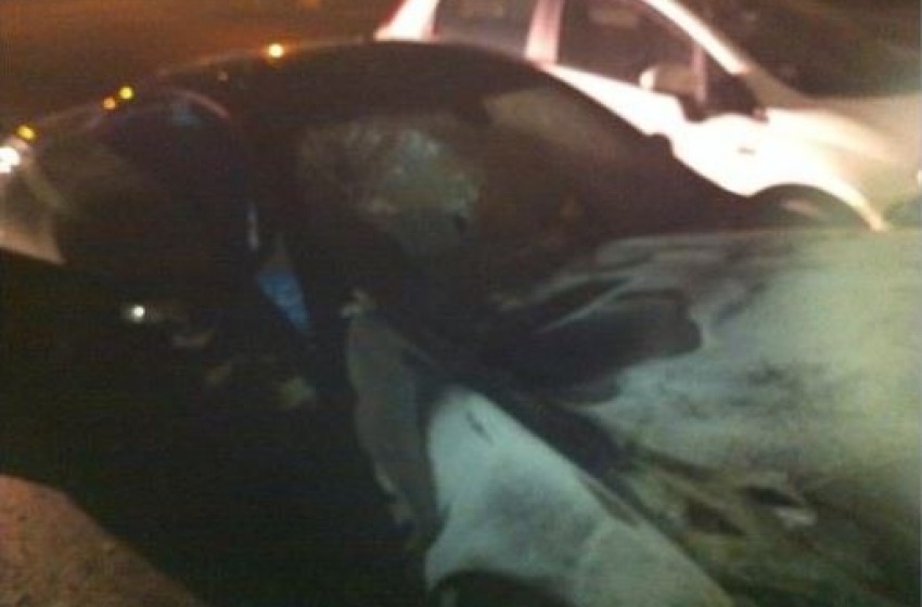 Bruciata auto di Togni