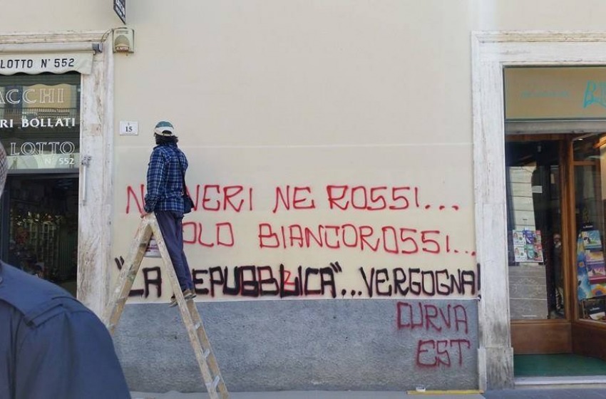 Scritte ultras nel centro storico di Teramo: due giovanissimi nei guai