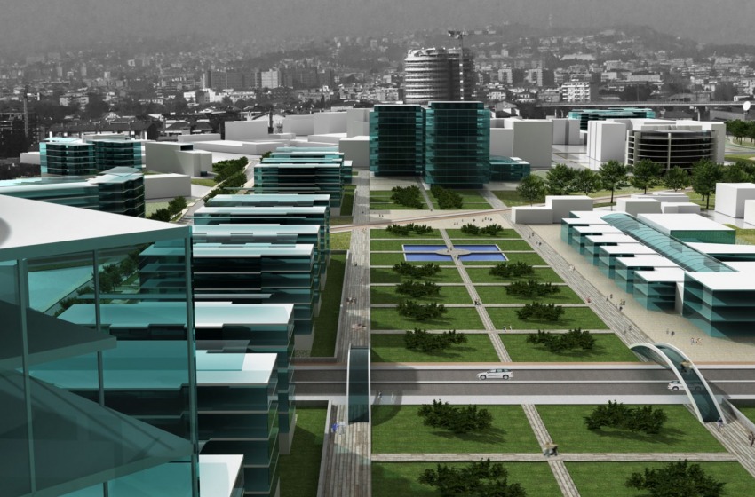 Il rendering del nuovo Centro Direzionale