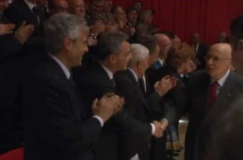 Napolitano all'Aquila