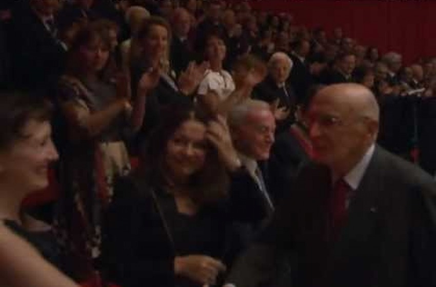 Napolitano all'Aquila (Auditorium)